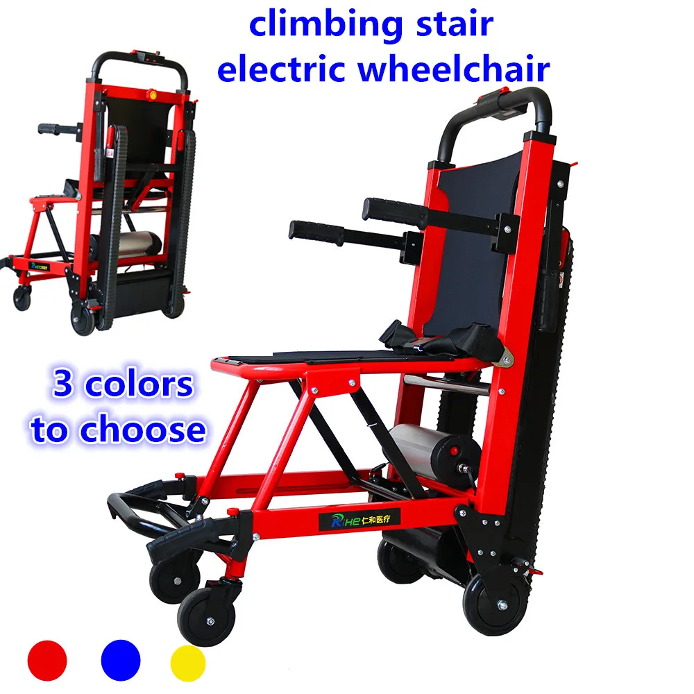 

Elderly intelligent automatic up and down stairs lightweight folding disabled people climber stairs electric wheelchair