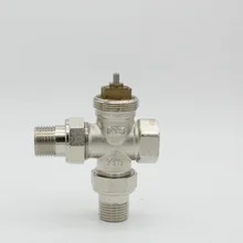 Трехходовой клапан контроллер латунный клапан Электротермический радиатор клапан для комнатного отопления dn15 dn20 dn25