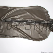 Натуральный плотный латекс спальный мешок с прозрачным черным цветом