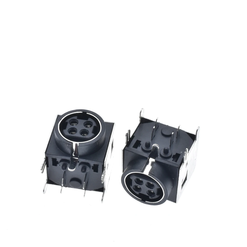

4pin DC power terminal Female Jack DIN Connector PS2 4Pins Connection Shielded Port High Quality