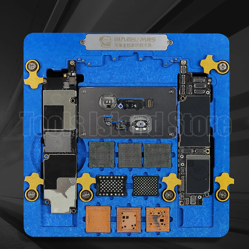 Механик двухслойная арматура для iPhone 5G 5S 6G 6 S 6SP SE 7 7 P 8 8 P XR материнская плата отпечатков пальцев процессор чип удалить клей ремонт