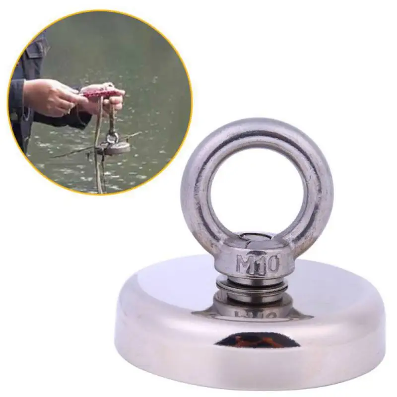 

25-60mm Strong Salvage Magnet Pot Fishing Magnet Deep Sea Salvage Fishing Magnetic Hook Neodymium Magnet Treasure Hunter Holder