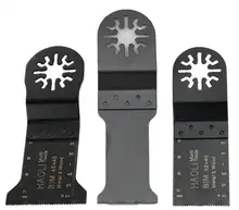 FREE SHIPPING 3 pcs Bi metal Oscillating MultiTool saw blade fit for multifunction power tool such