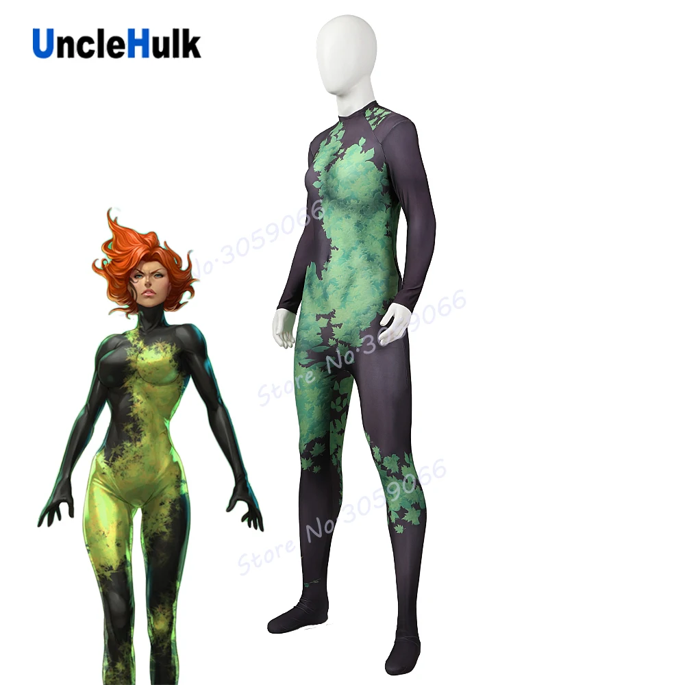 Ядовитый плющ Pamela Lillian Isley спандекс Zentai Костюм | UncleHulk Тематическая одежда и