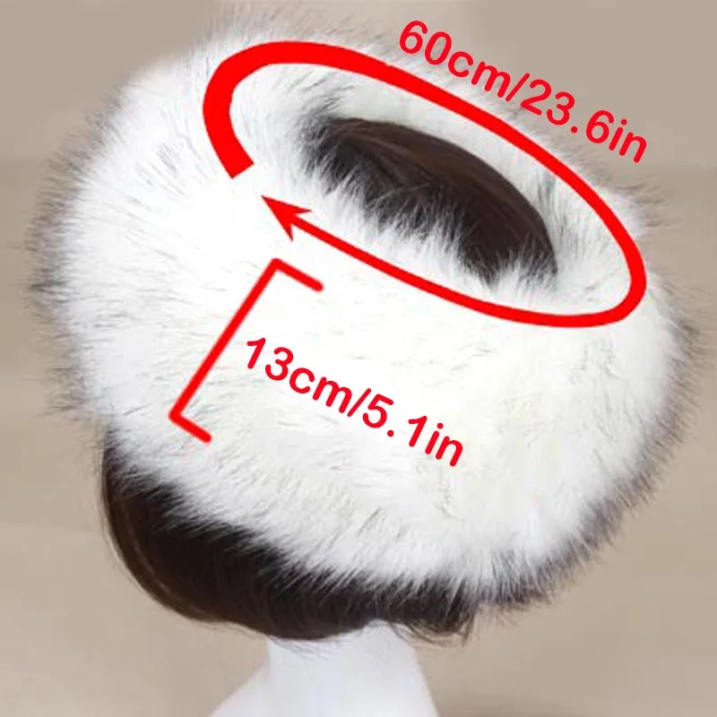 Fashion Man Women Fur Hats Thick Furry Warm Authentic Fox Fur Caps Headband Autumn Winter Russian Thick Bomber Hat leather bomber hats