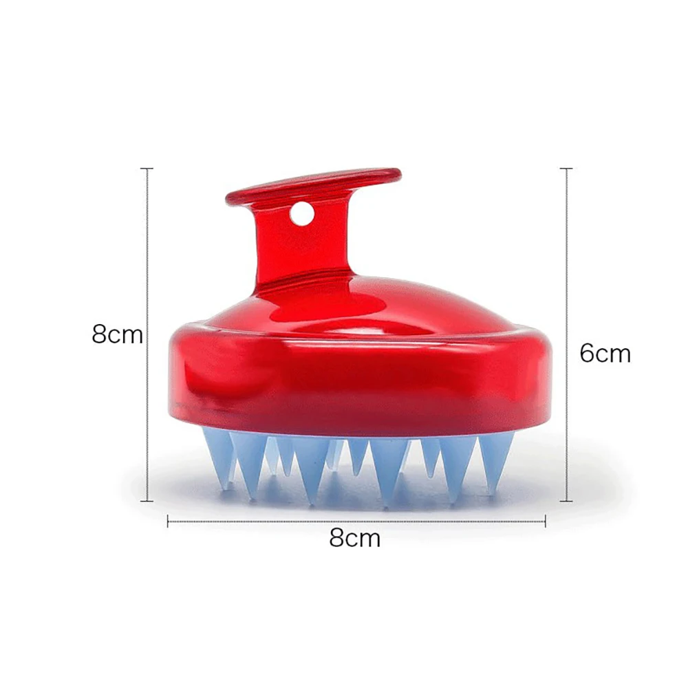 ABEDOE 1 pc Slimming Massage Brush Silicone Head Body Shampoo Scalp Massage Brush Comb Hair Washing Comb Shower Bath Brush props