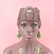 Коричневый цвет средняя часть U часть парик шапки для изготовления париков парик шапки регулируемый ремень на спине