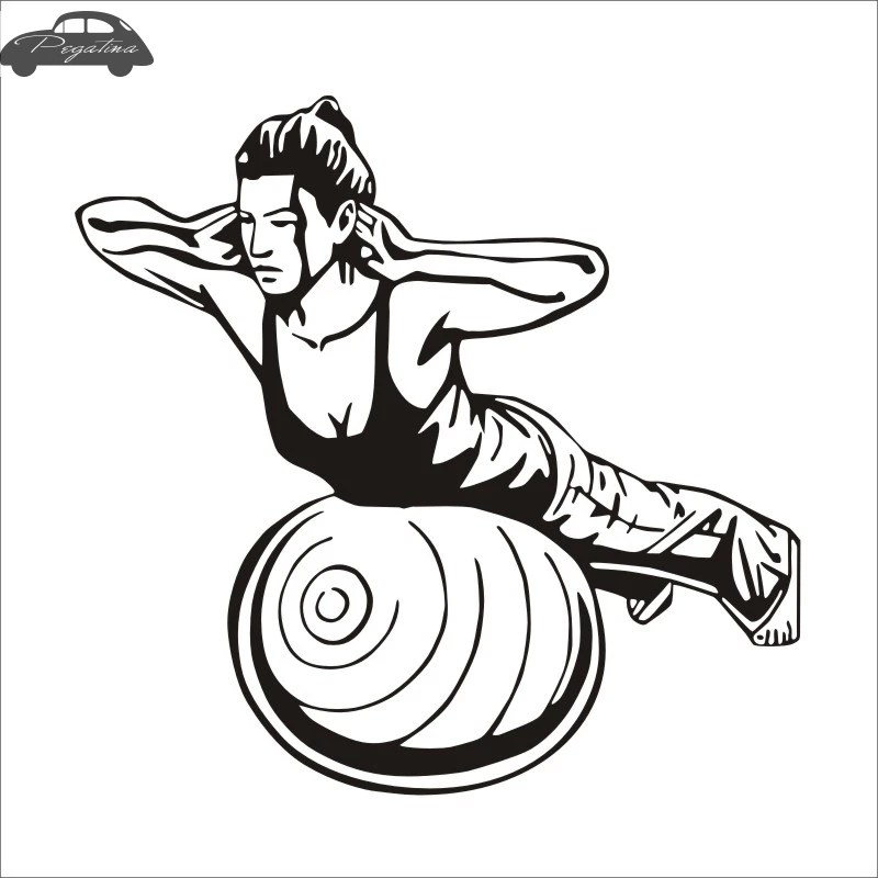Pegatina Car Gym Sticker Fitness Decal Body building Posters Vinyl Wall