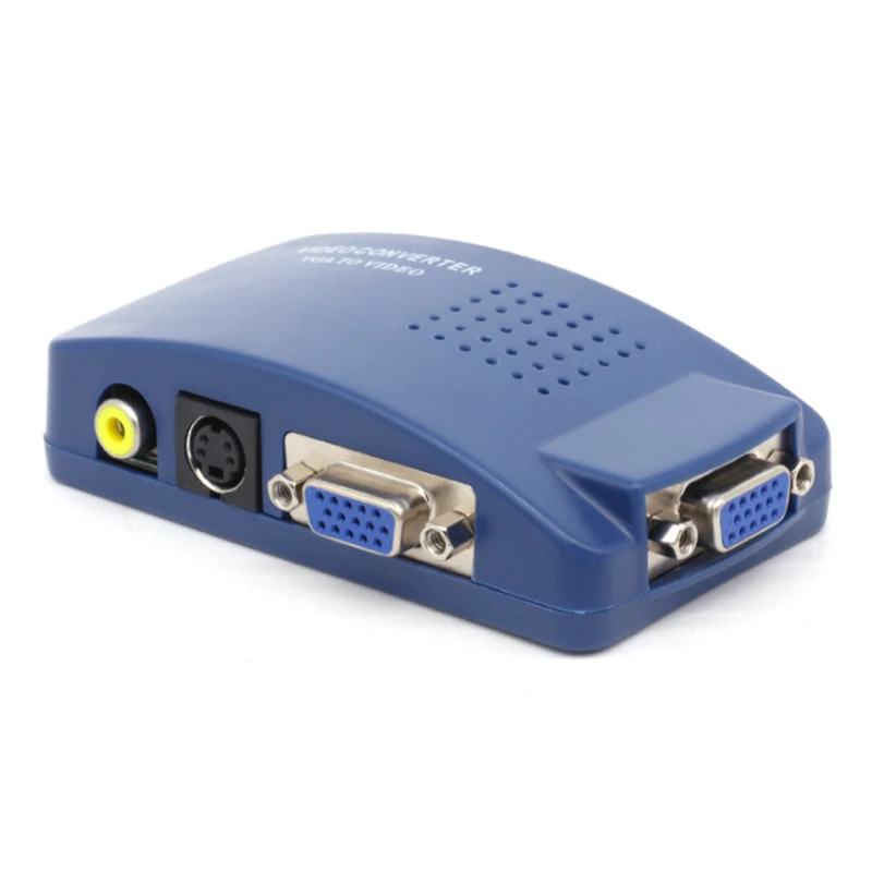 

NTSC PAL 1080P VGA to TV AV RCA Signal Adapter Converter Video Switch Box composite for Computer Laptop PC to TV monitor