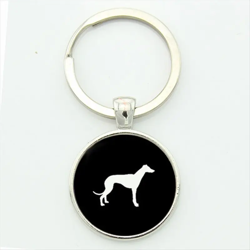 TAFREE Cute Dachshund key chain vintage minimalist hound silhouette art keychain lovely dog profile picture jewelry KC354 - Цвет: KC413