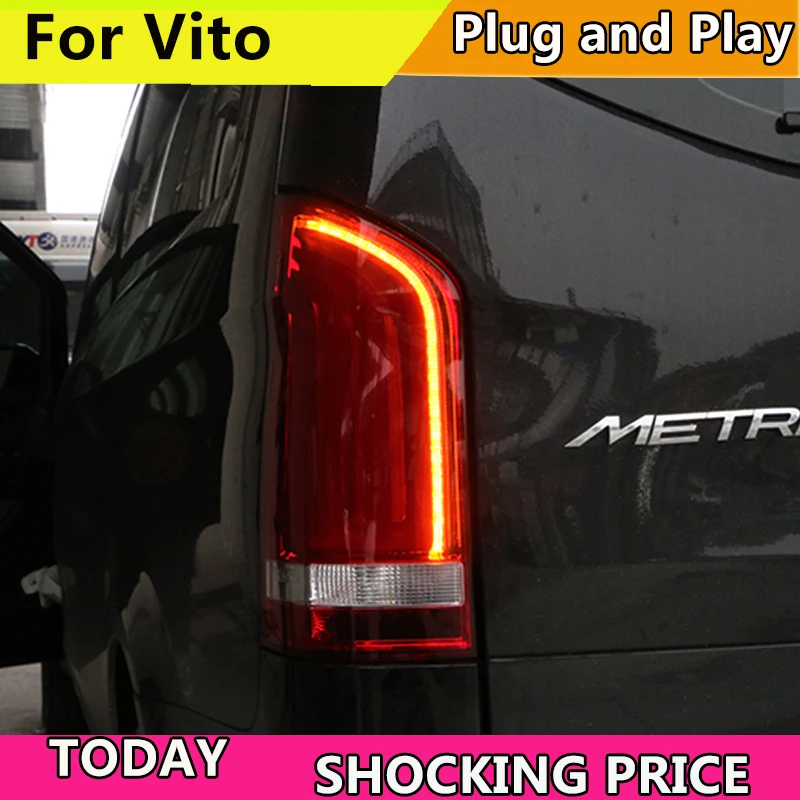 Автомобильный Стайлинг для Мерседес-Бенц Вито V260L 2017-2019 задних сигнальных огней