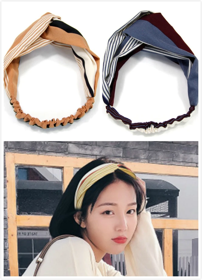 2018 korean style Women Hair Accessories Turban Fashion Headband Floral