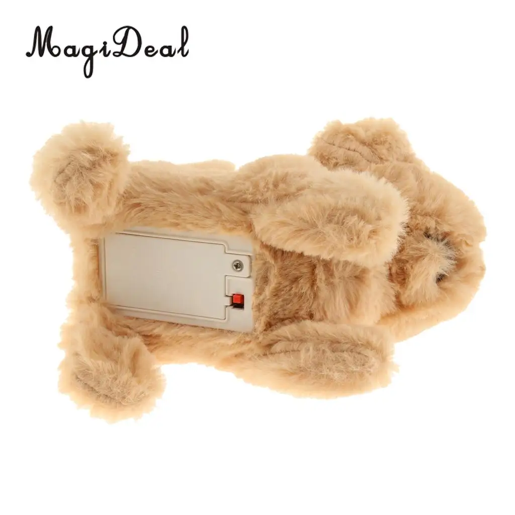 Cuddly Electronic Puppy Interactive Dog Robot Toys Electric Robotic Pets Stand Walk Bark & Wag Tail for Gift - Golden Retriever