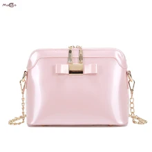 Moccen Women Shoulder Bags Fashion Bao Bao Tote Chain Bag For Women Patent Leather Simple Designer Bag Famous Brand Handbags