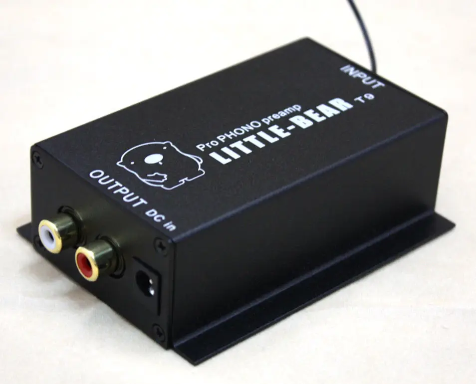 Little bear T9 Metal case Phono Preamp MM Turntable RIAA HiFi Pre-amplifier | Электронные компоненты и