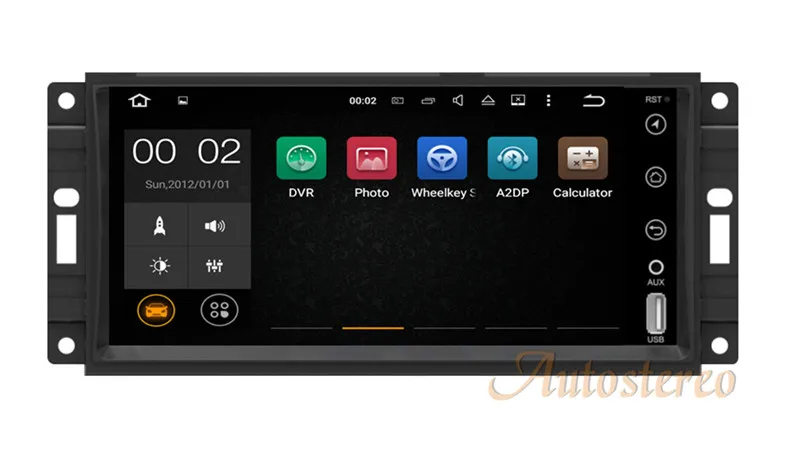 Best New Android7.1 Quad core Car radio DVD player GPS navigation radio Stereo for JEEP Wrangler Compass 2007-2013 Dodge Autostereo 1
