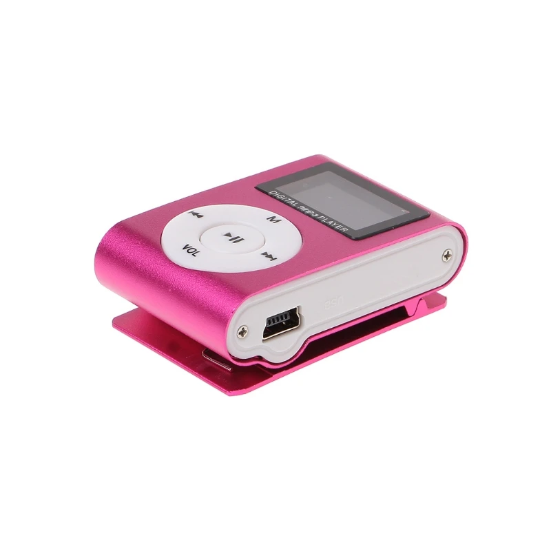 MX-801 мини USB металлический зажим Micro SD TF слот для карт ЖК-экран музыкальный mp3-плеер