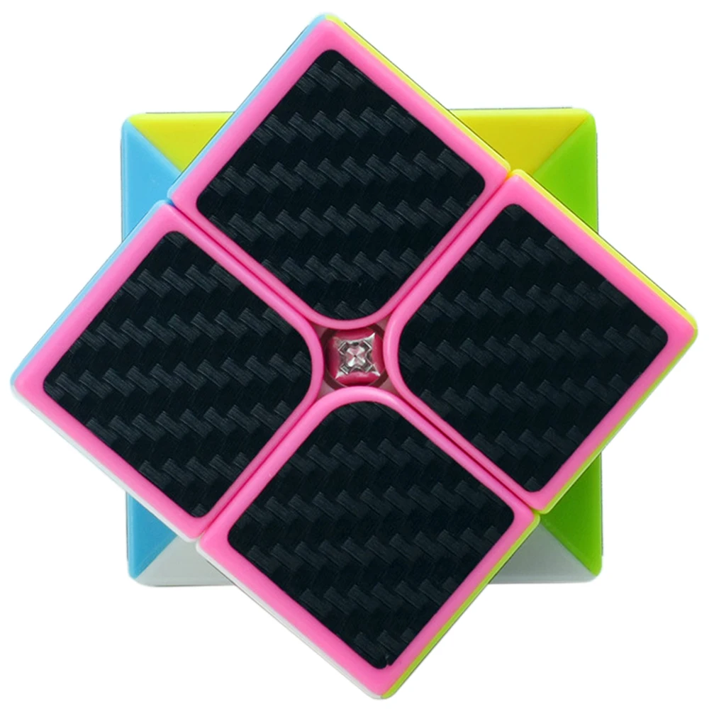 Z cube's cube 2*2*2 волшебный куб 5 см пазл Cobo Megico 2x2x2 Stickerless Ultra-speed 2 слоя симпатичная детская игрушка для мальчиков и девочек дешево