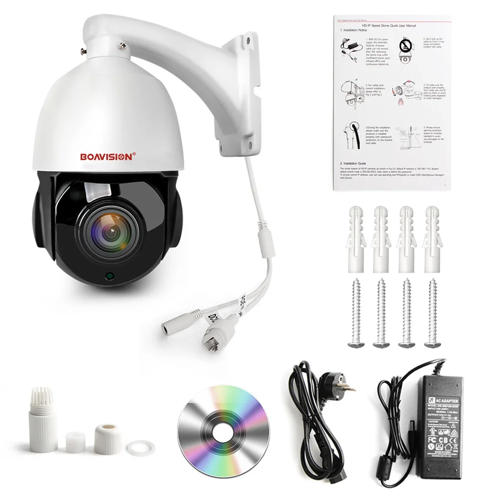 1080 P 2MP PTZ IP Камера POE 30X зум Водонепроницаемый 4MP 5MP мини Скорость купол открытый H.264