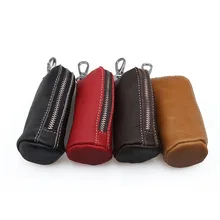20 шт./лот, кошельки на молнии для автомобильных ключей, натуральная кожа, чехол для ключей, унисекс, чехол для ключей, сумка, держатель для ключей, органайзер для ключей, ключница