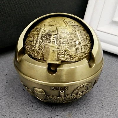 Egyptian pyramid spherical metal ashtray Lighters Smoking Accessories Metal decorative arts crafts Men's gift