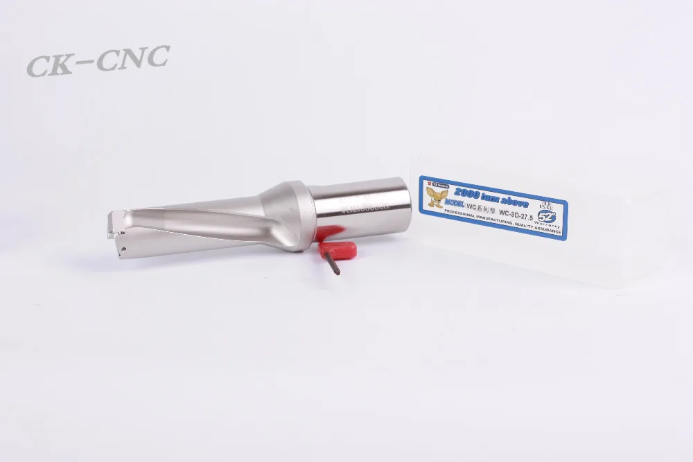 

hight quality WC-3D-27.5 C32 U drill indexable drill CNC TOOL 27.5mm-3D Machining length=82.5mm for WCMX050308 insert