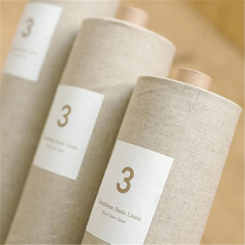 

0.5*1.5meter Plain Linen Fabric Hand Embroidery Natural Linen Fabric Perfect for Sofa Cover, Table Cloth, DIY Clothing etc