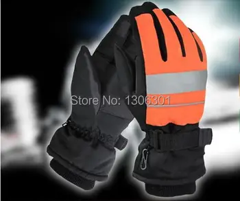 

Winter keeping warm reflective gloves waterproof, wear-resisting