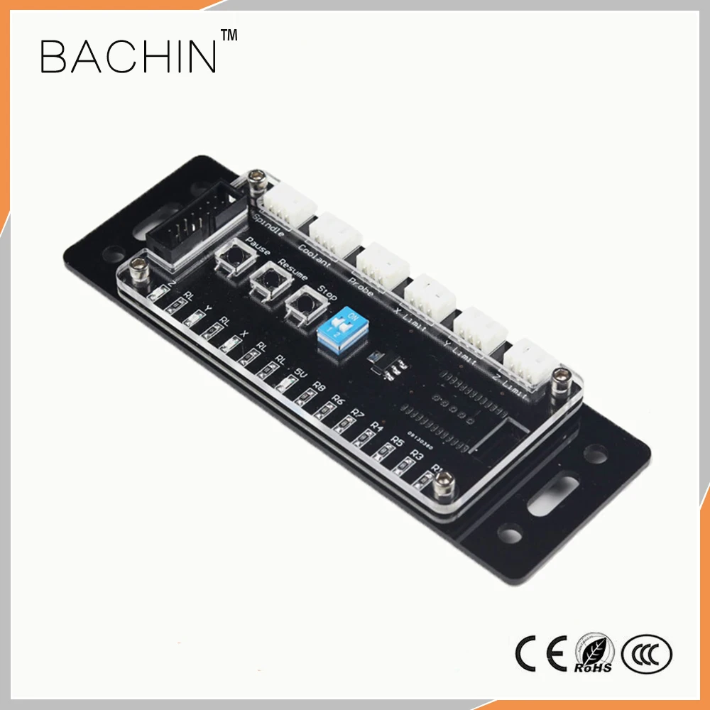

EleksExtra External Control Board Mini CNC Laser Cutter Engraving Machine Controller Part For Eleksmaker Mana SE Stepper Motor Driver Board, Support Limit Switch