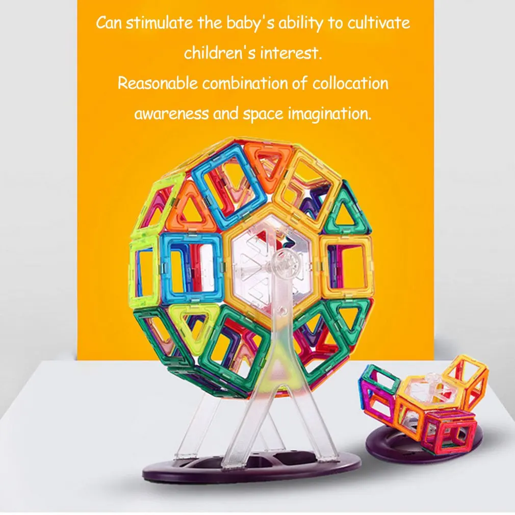 

158pcs Mini Plastic Magnetic Blocks DIY Magnetic Designer Construction Set Model & Building Toy Educational Toys For Kids Gifts