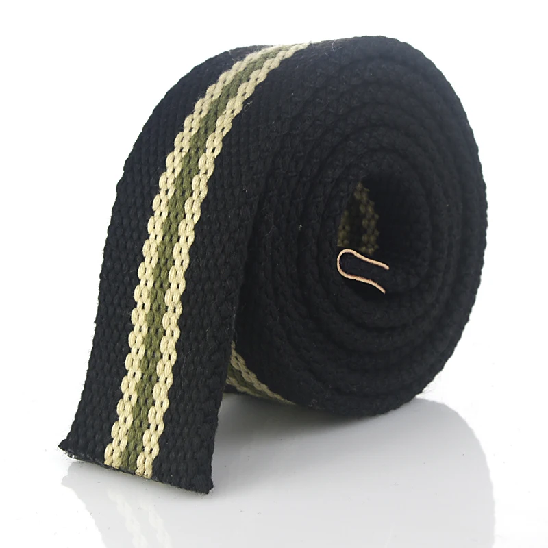 black stripes Diy мужской ремень, холщовые ремни, длинный ремень и пряжка из сплава, Череп, животное, буквы, повседневный стиль, аксессуары для джинсов, металлическая пряжка, белый ремень - Цвет: black stripes