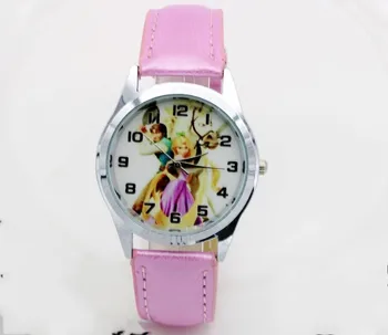 

Hot New fashion children cute dial quartz watch Princess Girl Cartoon Birthday Party for kids watch Gift