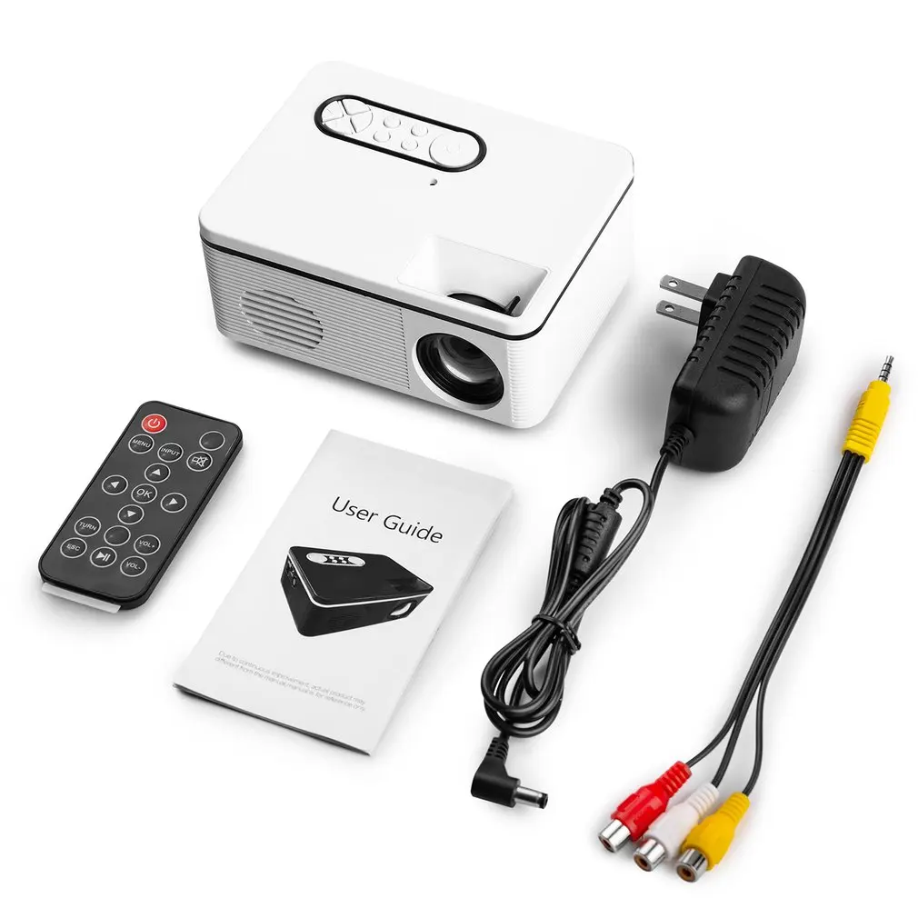 

Projector 1000 lumens Android 4.4 WIFI LED MINI Projector 3D Beamer Video Home Cinema Support HDMI VGA AV USB Mini Projector