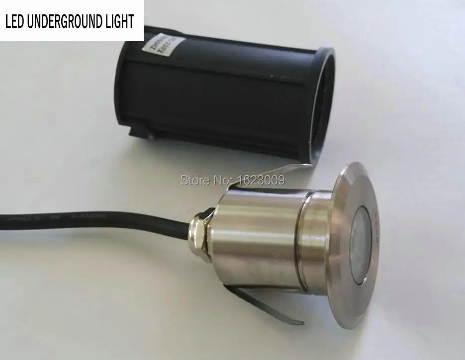 Высокое качество 3W светодиодный подземный светильник AC85V~ 265V IP68 2 года гарантии 16 шт./лот от производителя(Сертификация CE& по ограничению на использование опасных материалов в производстве 3 Вт светодиодный подземный светильник