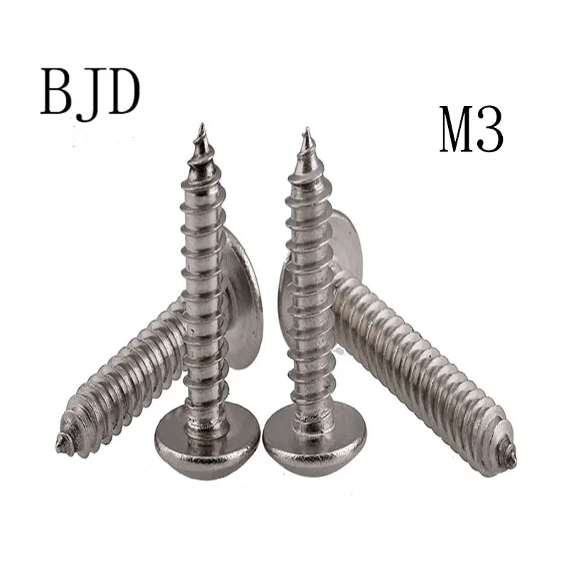 100 шт. M3 * 6 5/35 винты 3 мм JISB1122T из нержавеющей стали с грибовидной головкой