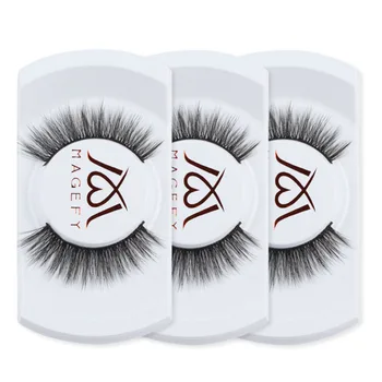 

MAGEFY 7 pairs/pack handmade full strip lashes thick false eyelashes makeup 3D silk eyelashes silk eye lashes silk lashes A26