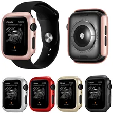 Роскошный защитный чехол из поликарбоната для Apple Watch серии 5 серии 4, чехол для iWatch 40 мм 44 мм бампер