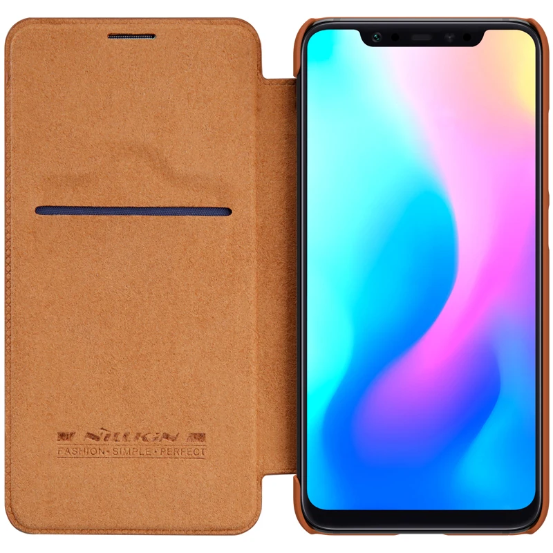 Чехол NILLKIN для xiaomi mi 8, винтажный, из искусственной кожи, с откидной крышкой, смарт, функция пробуждения, кошелек, слот для карт, для xiaomi mi 8, чехол, 6,21 дюймов