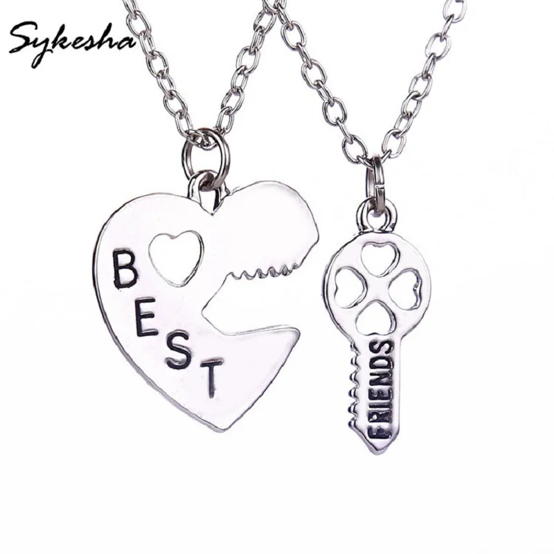 Универсальный набор ключей сердце лучшие друзья братья Bestie кулон ожерелье