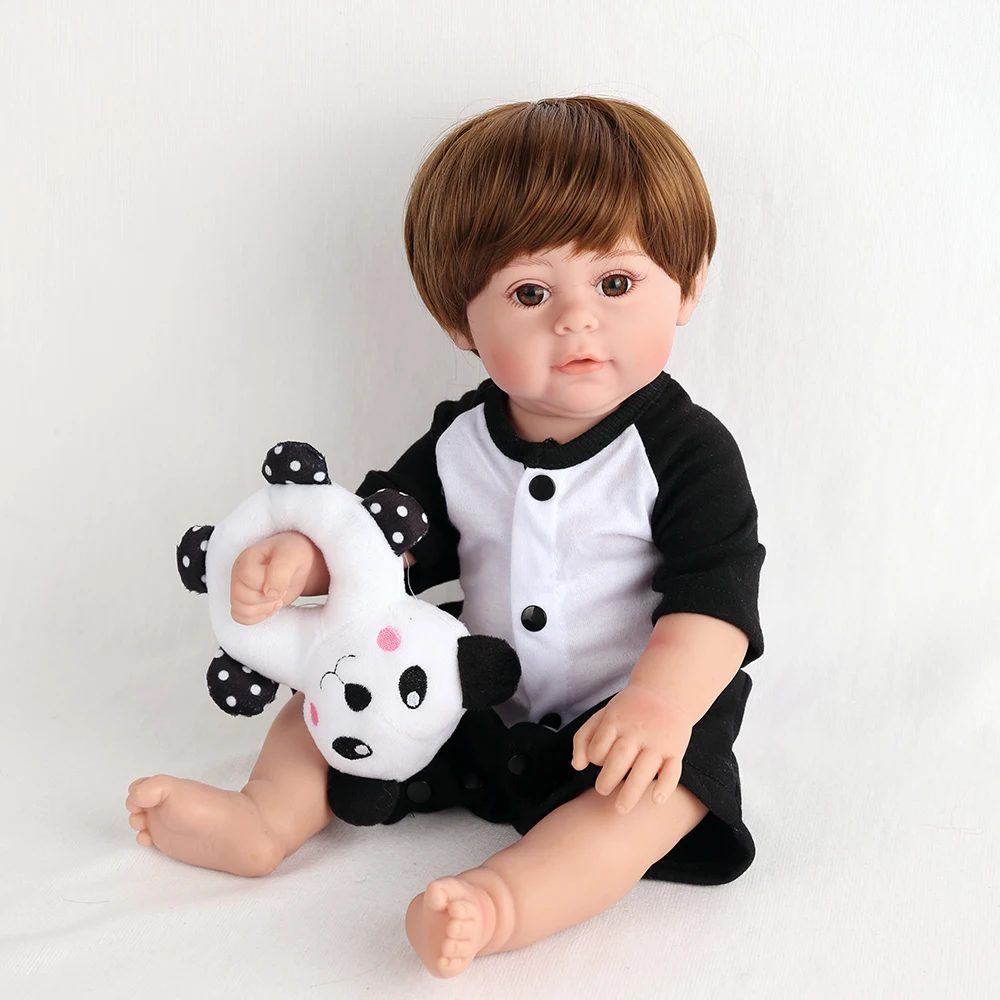 Полный силикон Bebe Reborn Baby Dolls 48 см живая Реалистичная Ванна Playmate 18 дюймов младенец прекрасный Bebe Boneca дети подарки на день рождения