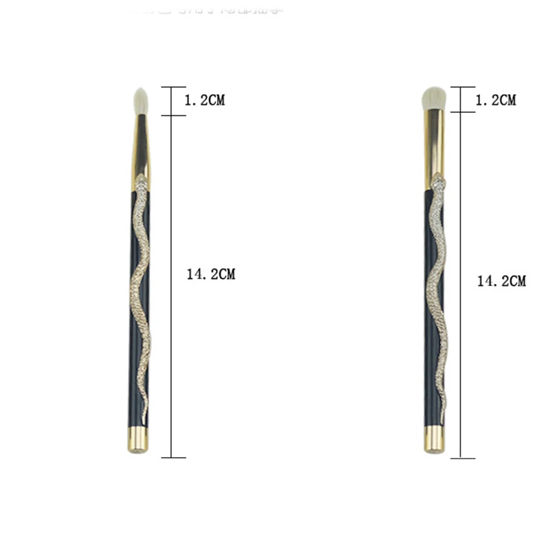 7/10 шт. змея кисти для макияжа разных форм комплект основа для макияжа лица Косметическая Пудра Тени для век Контур корректор Румяна Косметические средства набор кистей Красота инструмент 10
