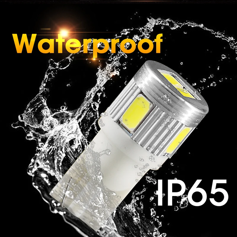 2 шт. светодиодные лампы HLXG 5630 6SM T10 W5W с клиновидным цоколем 194 168 2825 задние фонари