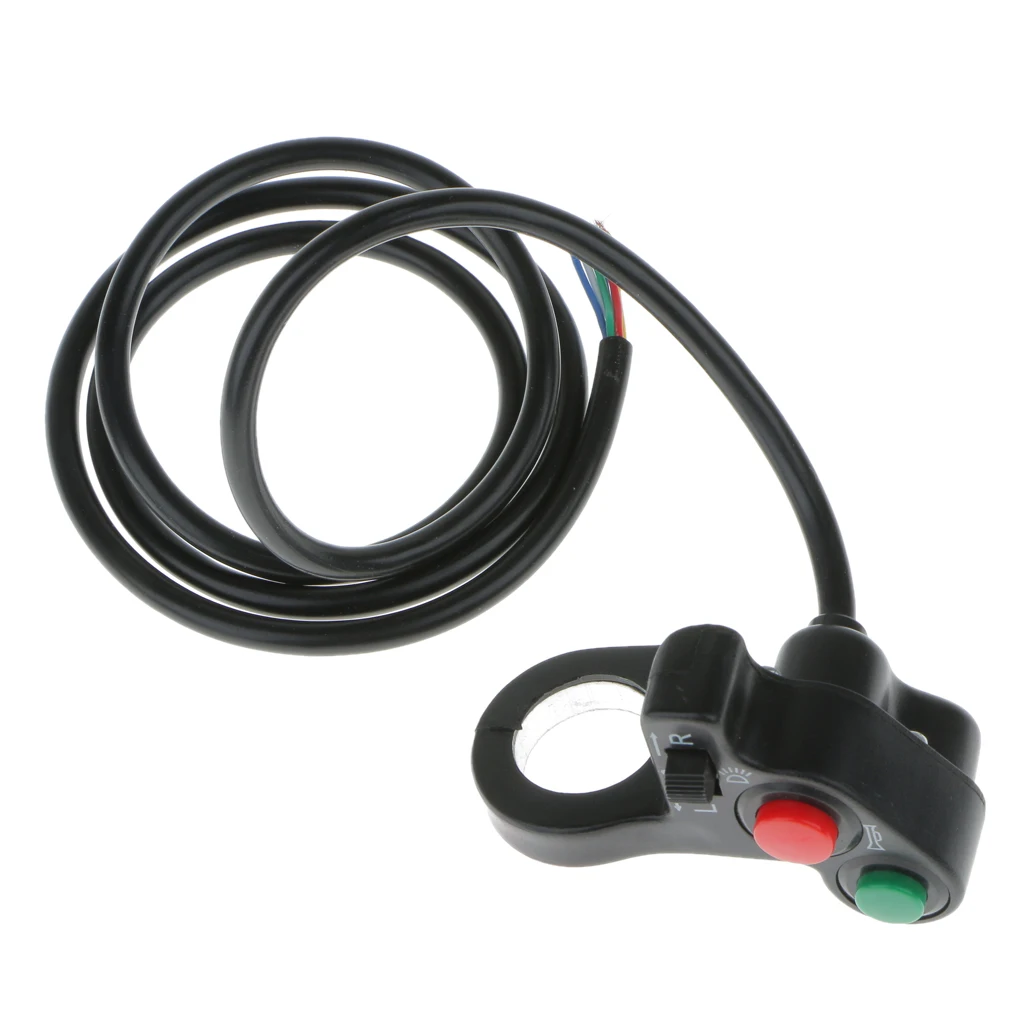 Motorcycle Scooter Bike Quad ATV Horn Turn Signal Headlight Switch 7/8' PC & ABS Plastic Lightweight Perfect