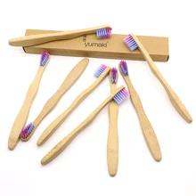 DR. PERFECT 24 шт./лот детская Смешанная цветная бамбуковая зубная щетка экологически чистая деревянная бамбуковая зубная щетка для ухода за полостью рта