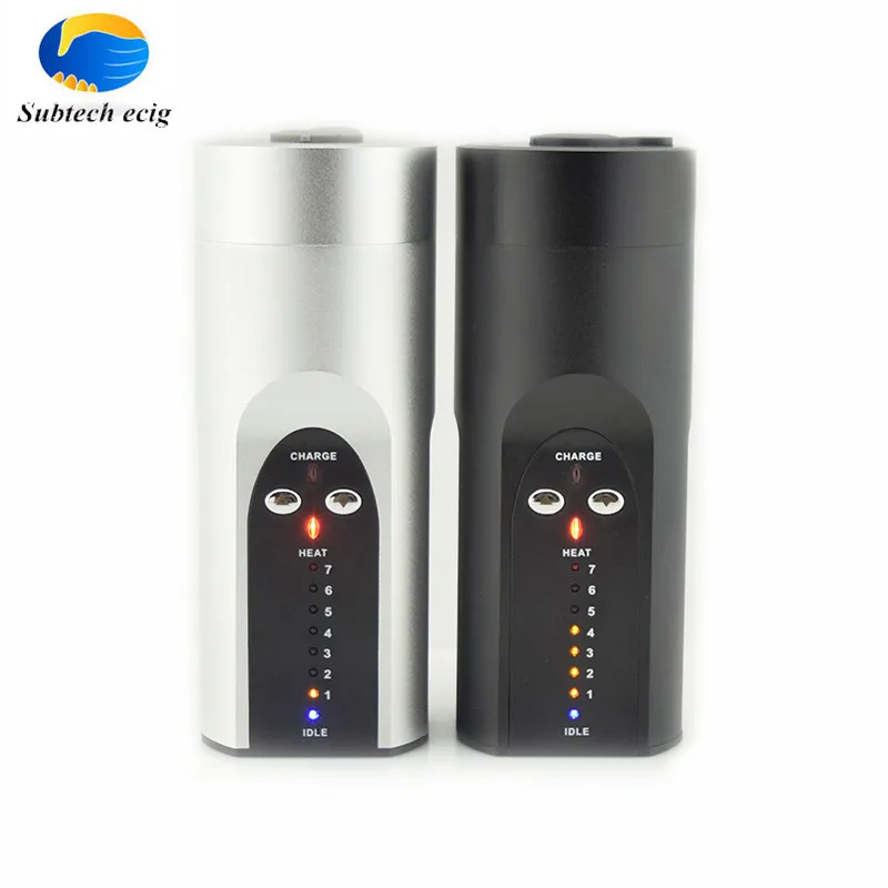 2pcs lot E font b Cigarette b font Big Dry Herb vaporizer Black Silver With Temperature