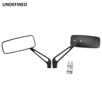 

UNDEFINED Black Rectangle Rearview Mirrors For Harley Touring Electra Glide Road King Low Rider Classic Street Glide Special