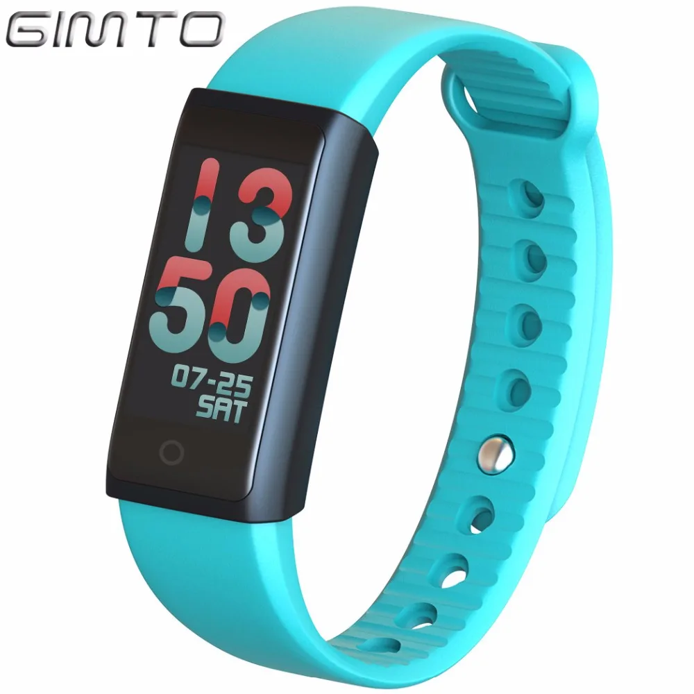

GIMTO Sport Smart Bracelet Watch Outdoor Clock Waterproof Stopwatch heart rate monitor blood pressure Pedometer for IOS Android