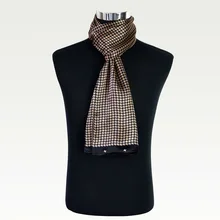 Шелковый Атласный длинный шарф для мужчин 32X170 см, деловые мужские шарфы, чистый шелк, высокое качество, китайская шелковая фабрика,, магазин синего цвета
