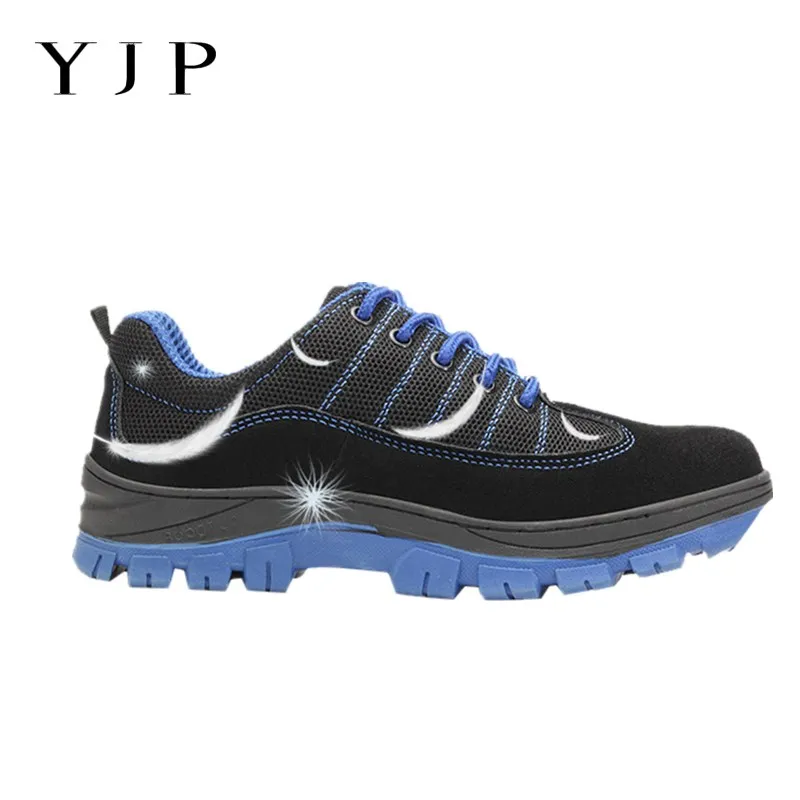 

New Men's Protection Breathable Work Shoes Steel Head Protective Anti-smash Anti-puncture Anti-slip Lace-up Safety Hiking boot