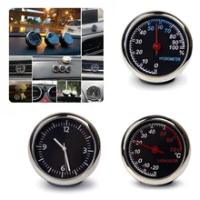 Автомобильные аксессуары цифровые часы авто часы Автомобильный термометр гигрометр украшения часы с орнаментом украшение автомобиля